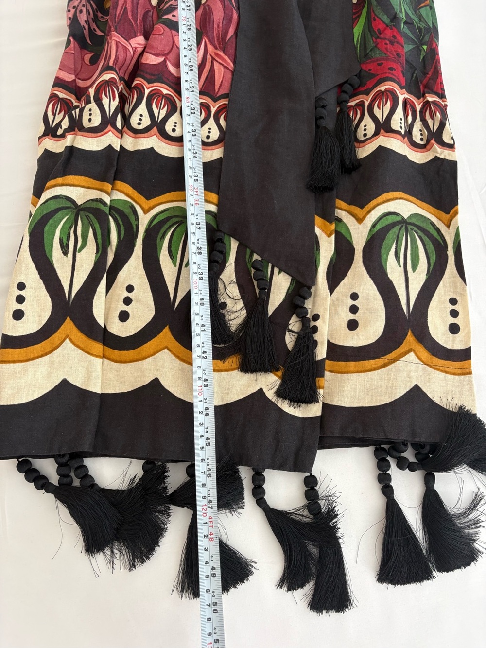 NWOT Farm Rio Off-White Coconut Tree Flow Lenzing™ Ecovero™ Euroflax™ Dress S - Picture 16 of 16